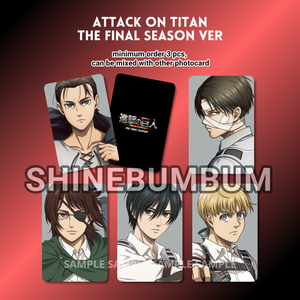 Photocard Anime Attack on Titan The Final Season ver