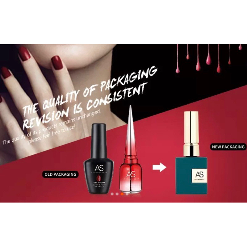 [FLASHES] AS ALT WHITE SERIES UV NAILS POLISH GEL 15ml