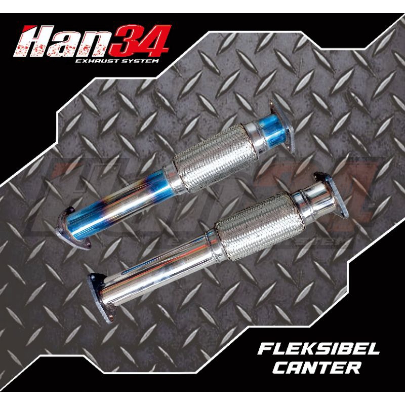 Knalpot mobil fleksibel canter suara ngir han34 HKS jsracing