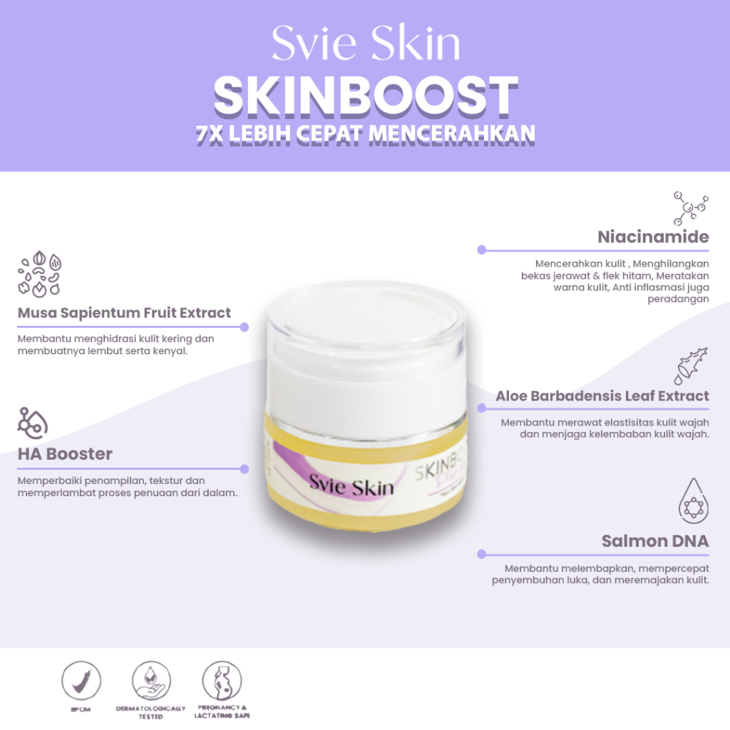 DNA SALMON BOOSTER [SKINBOOST] Svie Skin |MENCERAHKAN 7X LEBIH CEPAT | SLEEPING MASK JELLY BOOSTER