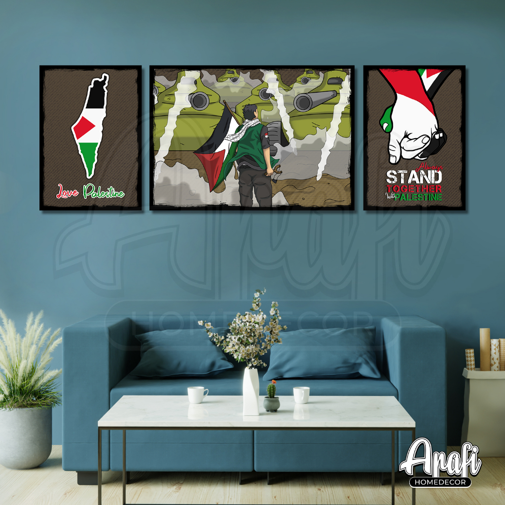 Hiasan Dinding (Wall Decor) Stand With Palestine