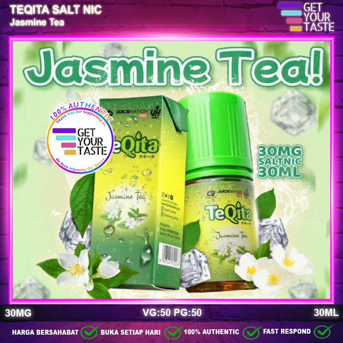 Liquid TeQita Jasmine Tea Salt Nic 30ML Saltnic by Juicenation x CV x Hitz