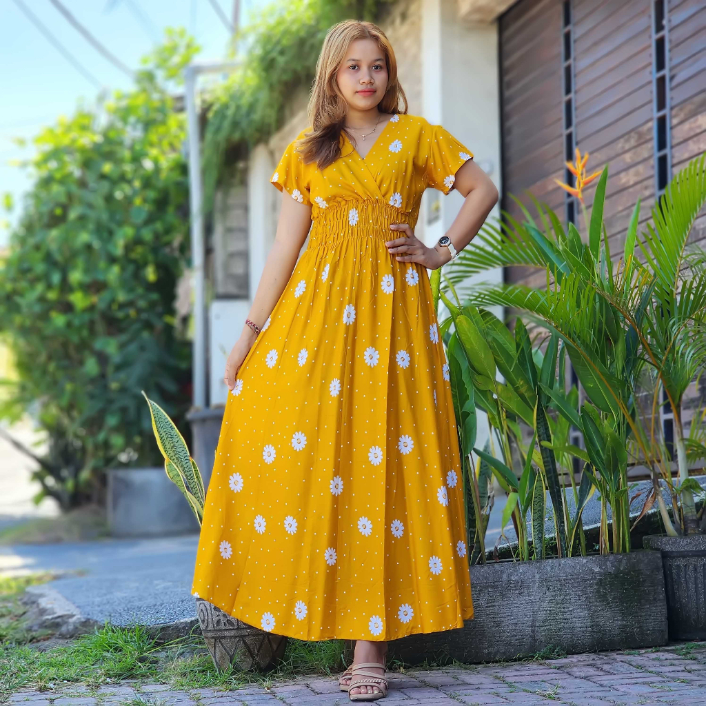 Long Dress Moza Bali Motif Abelion