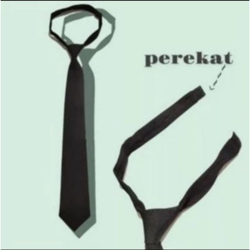 Dasi Kerja/Ospek/Sekolah instan Hitam Keren