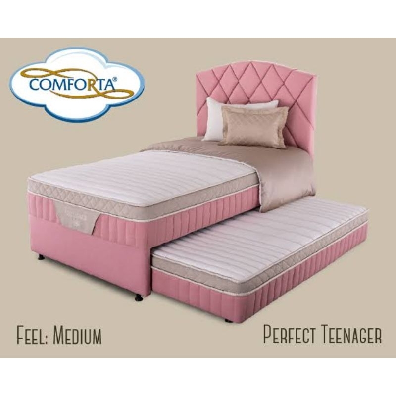 Kasur Springbed Latex 2 in 1 Bed Sorong Comforta Perfect Teenager 120 x 200