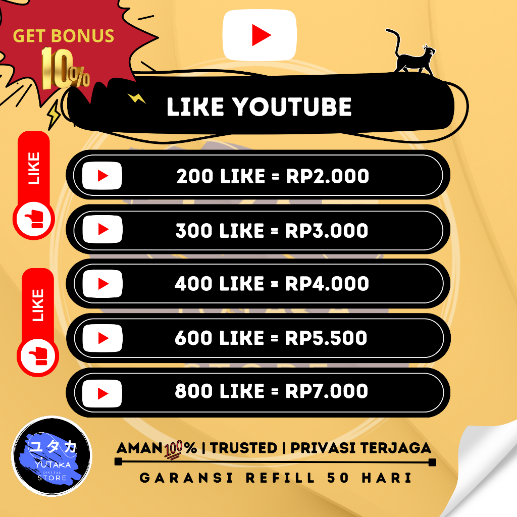 YOUTUBE LIKE PERMANEN | LIKE YOUTUBE VIDEO LIKE PERMANEN