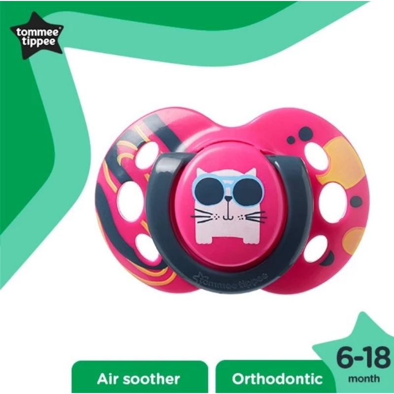 Tommee Tippee Orthodontic Air Soother 6-18 Bln - Empeng Dot Bayi