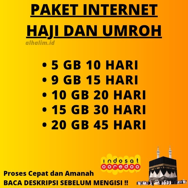 PAKET INTERNET INDOSAT HAJI DAN UMROH