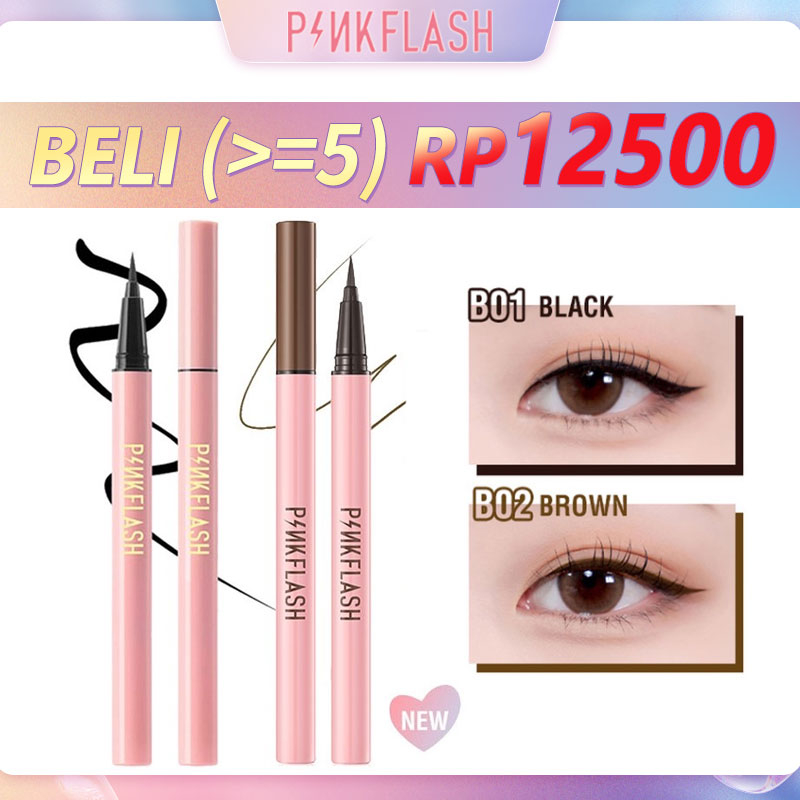 PINKFLASH #OhMyLine Waterproof Liquid Eyeliner Pen  Anti Air Tahan Lama -Hitam