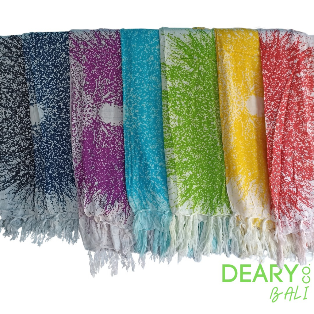 Kain Pantai Bali Tie Dye Bahan Rayon Bali Adem | Deary Co Bali