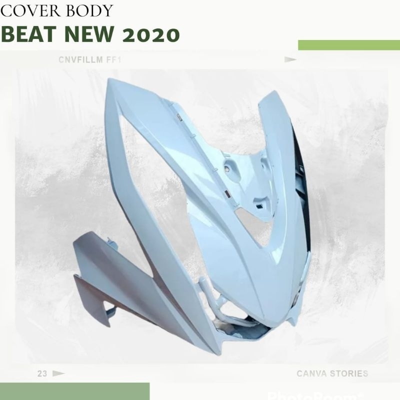 cover Dasi Tameng Depan Honda Beat New Led 2020 Warna Putih