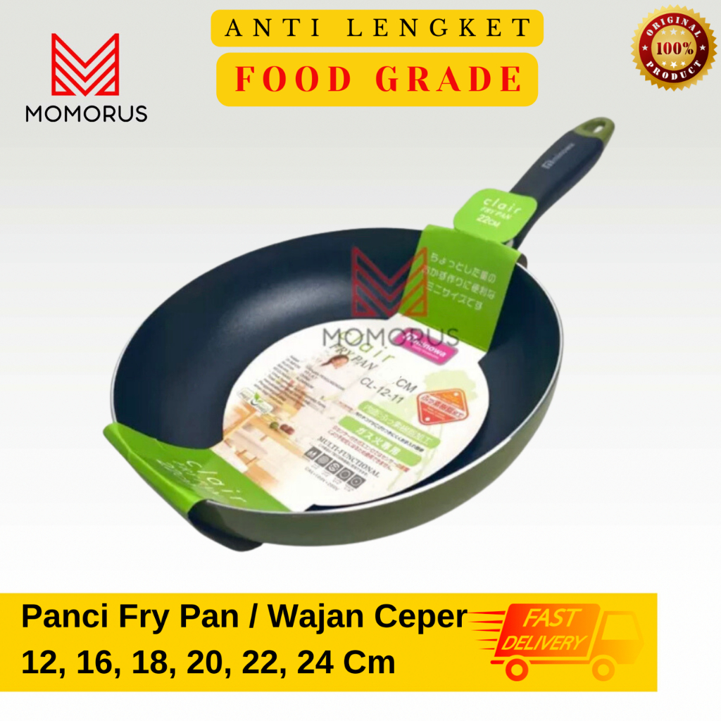 Panci Wajan Penggorengan Yoshikawa Minowa Panci Teflon Anti Lengket Wajan Teflon Gagang Fry Pan Anti