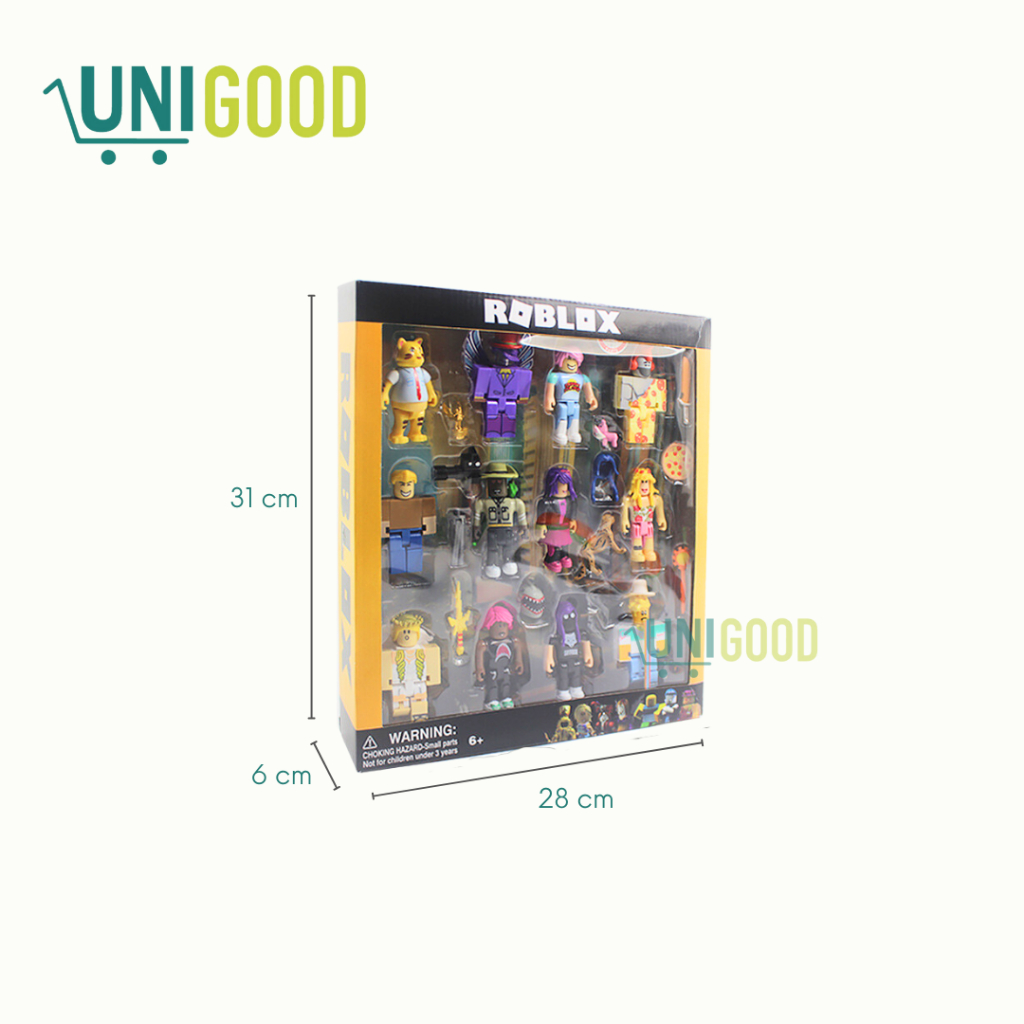 UNIGOOD - Mainan Anak Set Figure Roblox Isi 12 Topper Kue