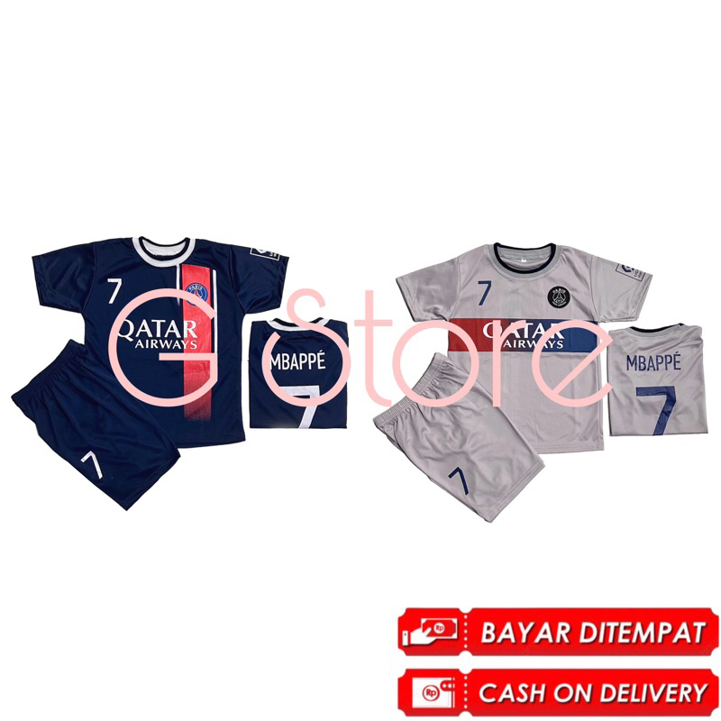 BISA COD / JERSEY BOLA PSG / SETELAN BAJU BOLA PSG ANAK TERMURAH / TERBARU 2022-2023