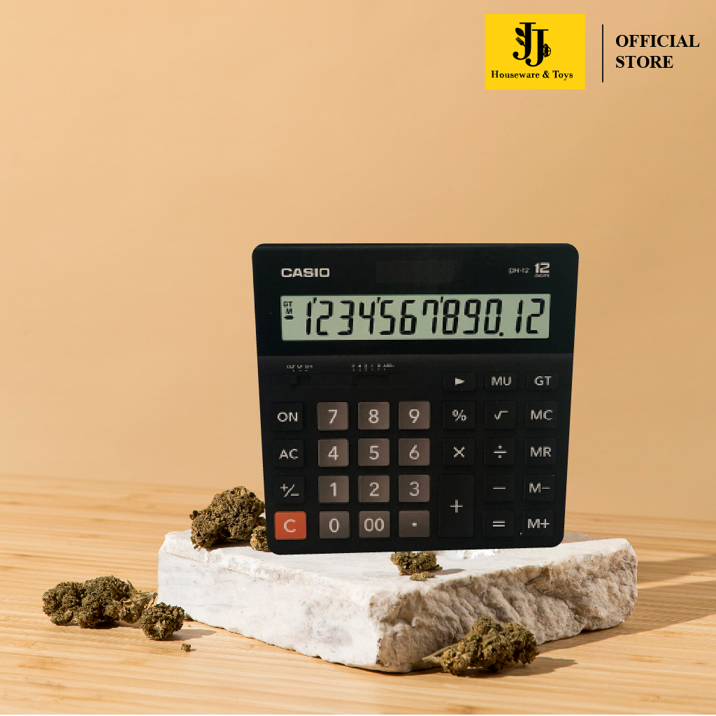 

JJ Houseware & Toys-Casio Calculator 12 Digit Dh-12-Bk/We-W-Dp