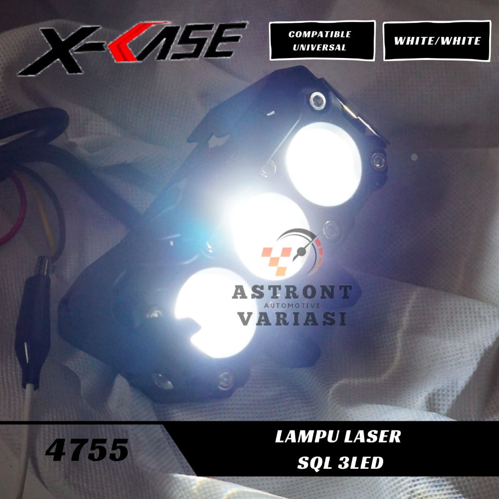 Lampu Tembak Sorot 3 Mata+Kipas Led Lampu Tembak Foglamp 60watt Universal Motor Mobil