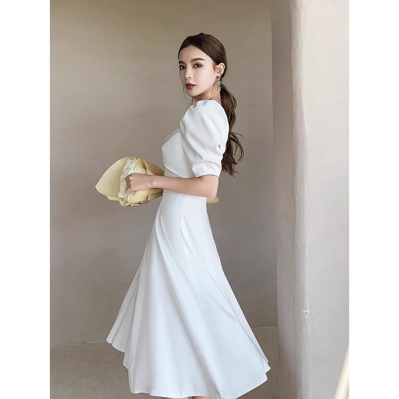 White Dress Sexy Elegan M503