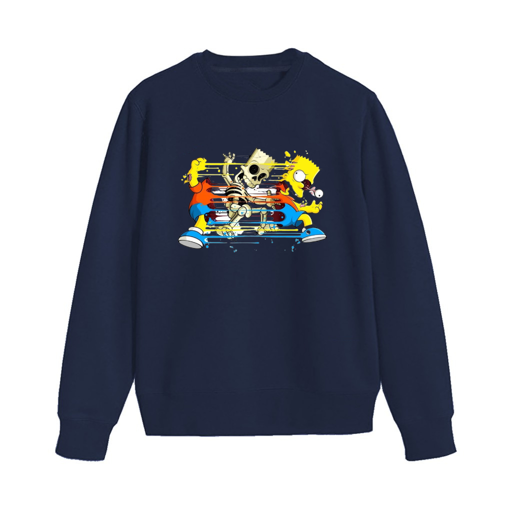 Simpsons| Crewneck pria Sweater Oblong warna Hitam Pria Wanita Hoodie Sweater Distro Unisex Bisa Reques ( Warna )