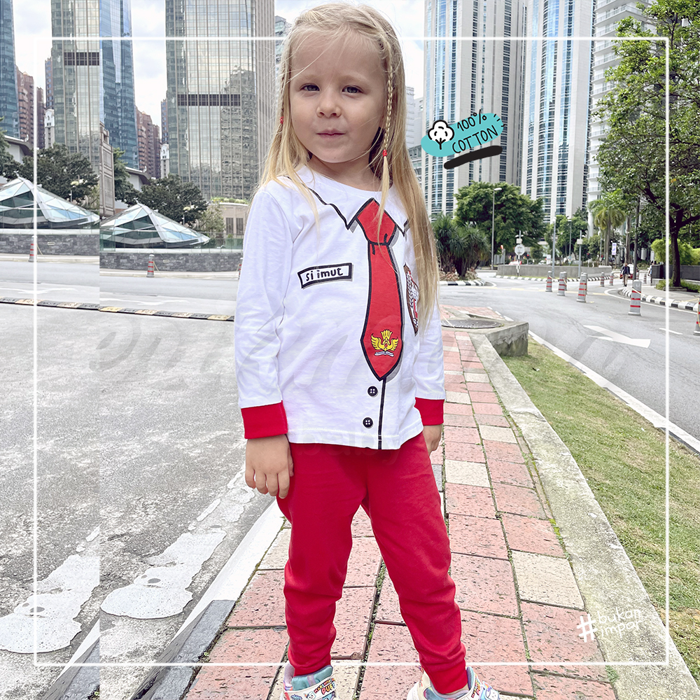 baju piyama anak baju anak cowo cewe piyama bayi model seragam SD 2y 3y 4y