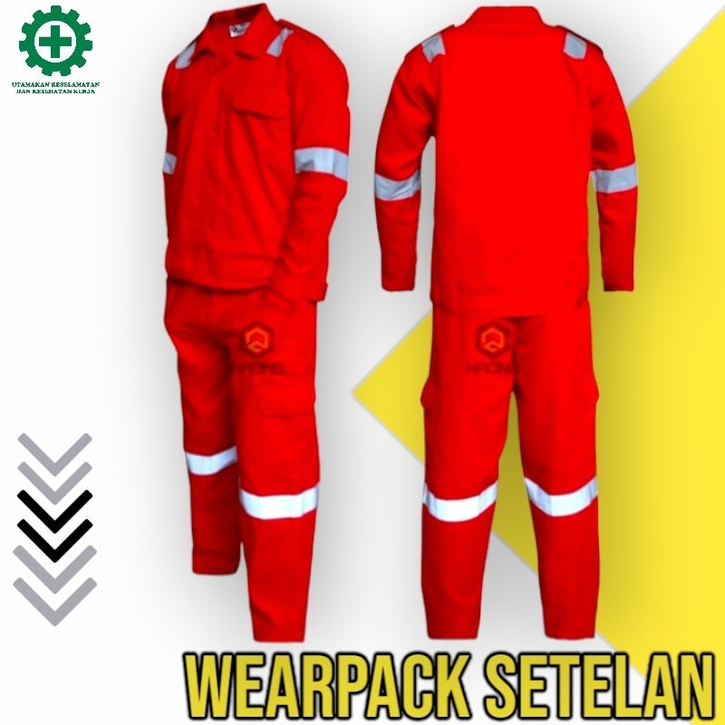 Wearpack Safety Setelan Scotchlite/Stelan/WPT/Skotlet/Seragam Kerja Proyek/Coverall/Termurah