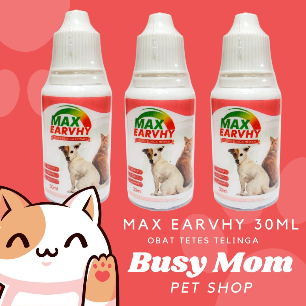 EarPet 10ml - Earvhy 30ml Obat Tetes Telinga Kucing Anjing 10 ml 30 ml