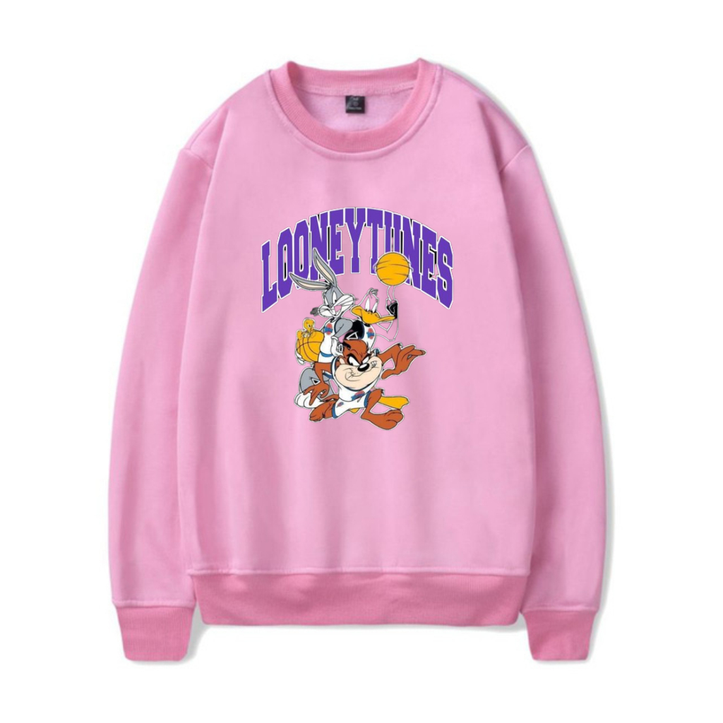 Sweater Crewneck Looneytunes Unisex Premium Tebal Size M L XL XXL