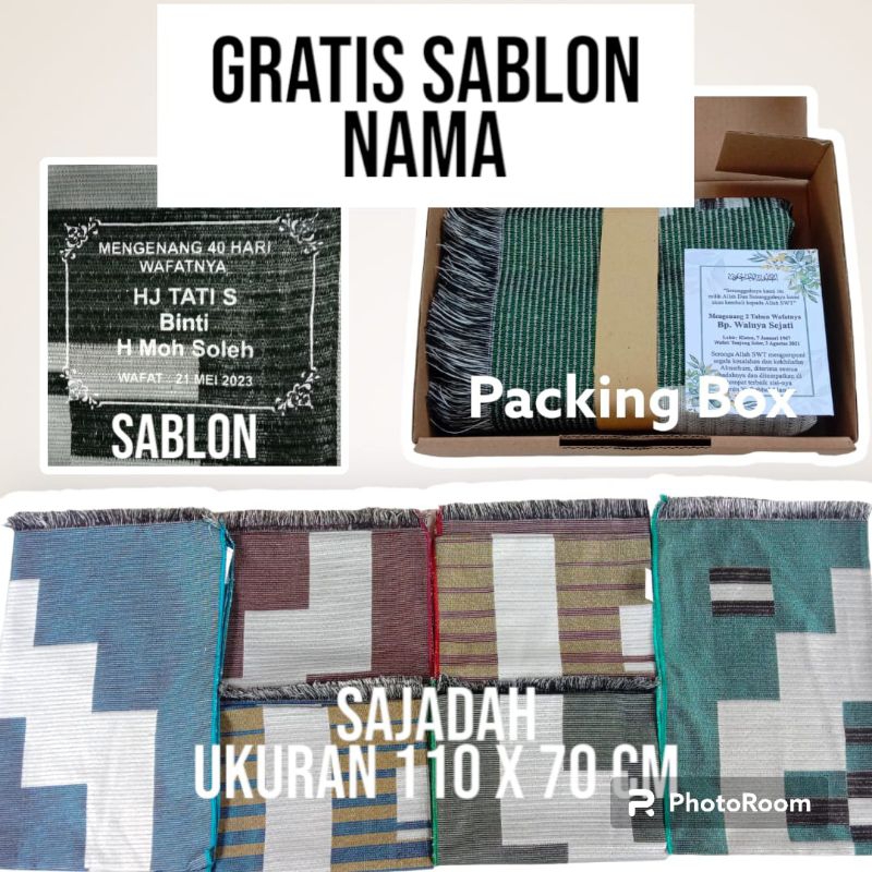 Sajadah Sovenir Sajadah Hampers Tahlilan Sovenir Pernikahan Sovenir oleh oleh Haji Souvenir Tahlilan