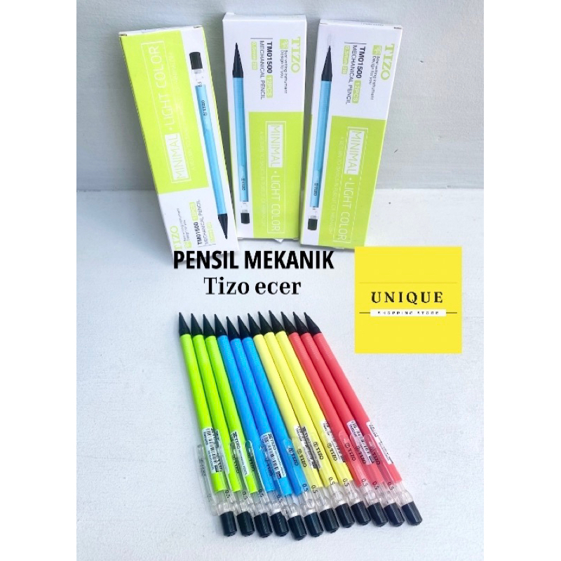 

(ECER) unique store pensil mekanik/pensil isi/mechanical pencil tizo ecer