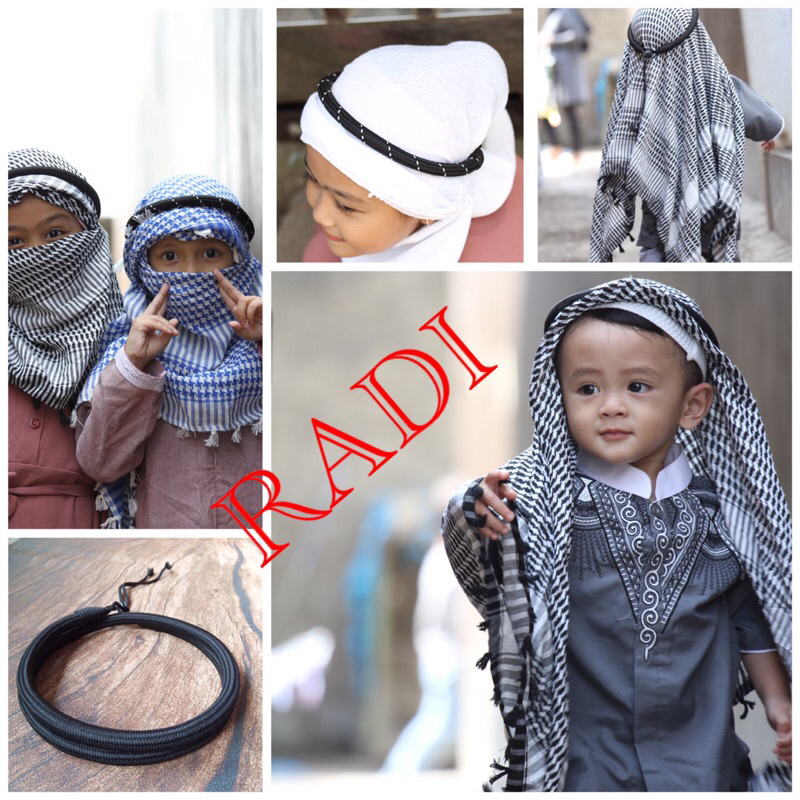 sorban + igal anak / sorban segitiga anak + igal anak murah