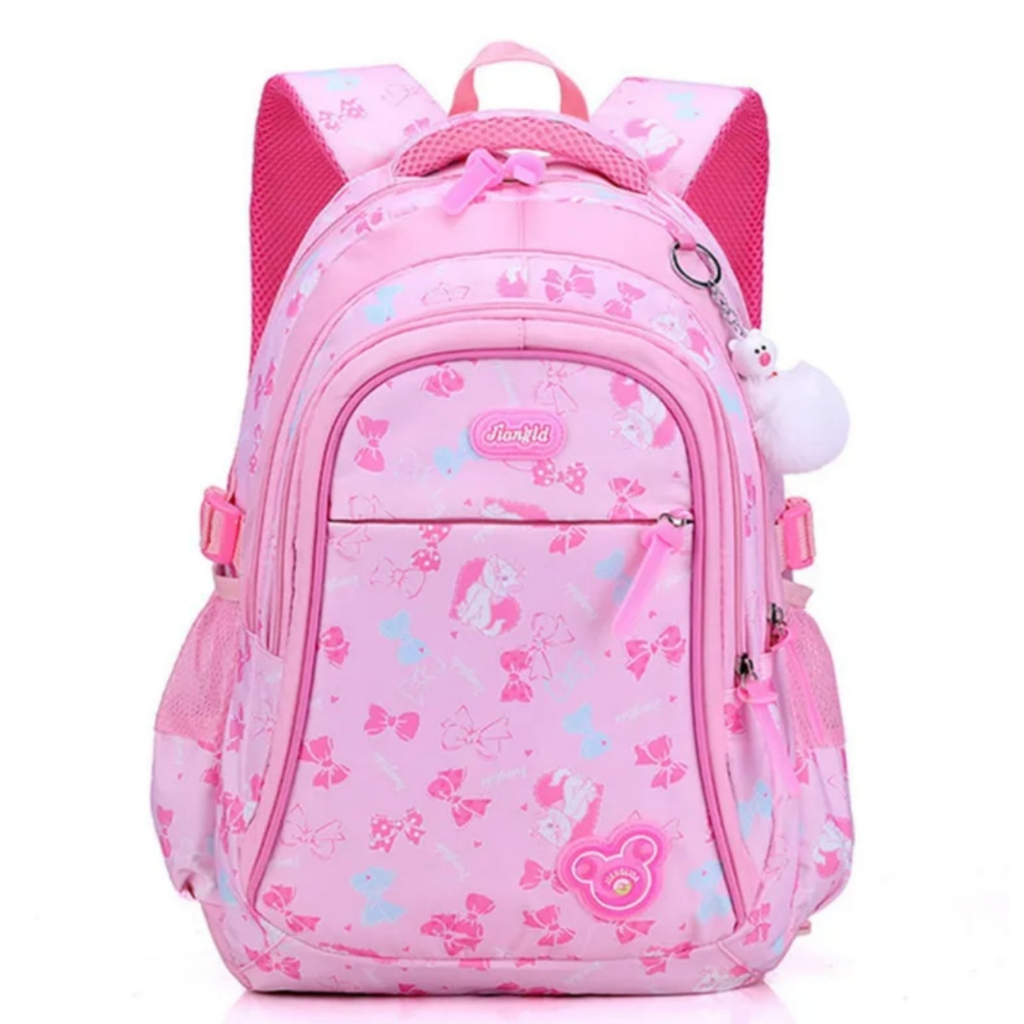 (COD)Tas Ransel Madley Sling Bag Fashion Motif Kartun Karakter Hewan warna pink kelinci Anak &amp; Dewasa