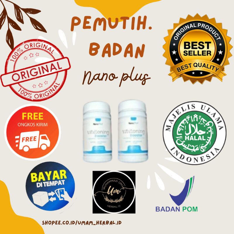 Nano Plus Whitening Booster Ampuh Memutihkan Seluruh Kulit Tubuh Secara Alami (Kapsul)