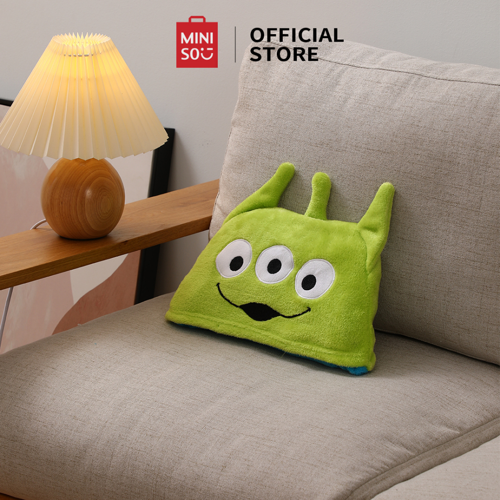 MINISO Selimut Dengan Topi Lotso Blanket with Hat Toy Story Collection Alien James Sullivan Kain Lembut Penyerapan Air Cepat 100*80cm-Alien