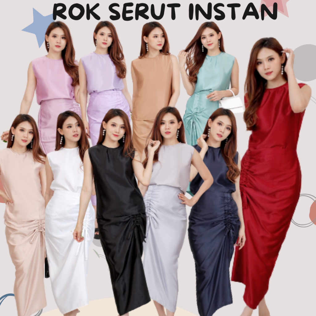 ROK SERU INSTAN ROK KONDANGAN VELVET SIMPLE KEKINIAN