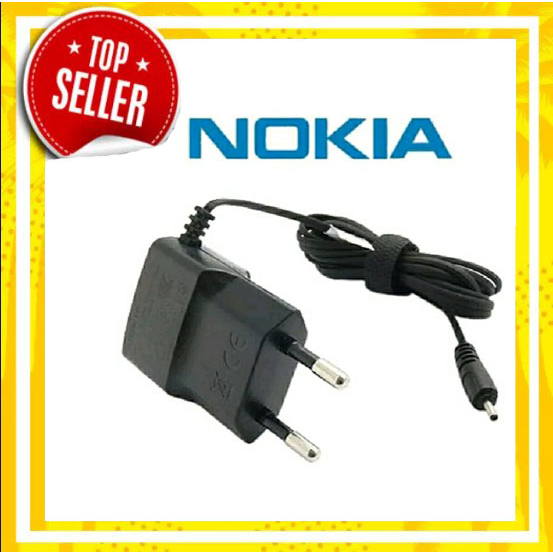 (TOPSELLER1) Cas Nokia Charger Kabel Nokia Charger Hp Jadul Colokan Bulat Besar bisa untuk Charger S