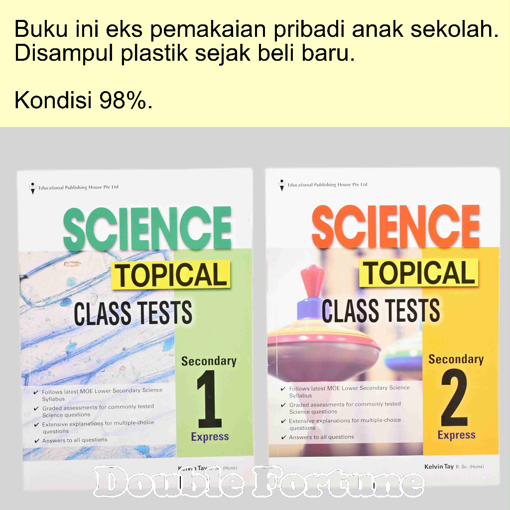 SCIENCE TOPICAL CLASS TESTS  SECONDARY  1 &amp; 2  EXPRESS  BUKU IMPOR ORIGINAL