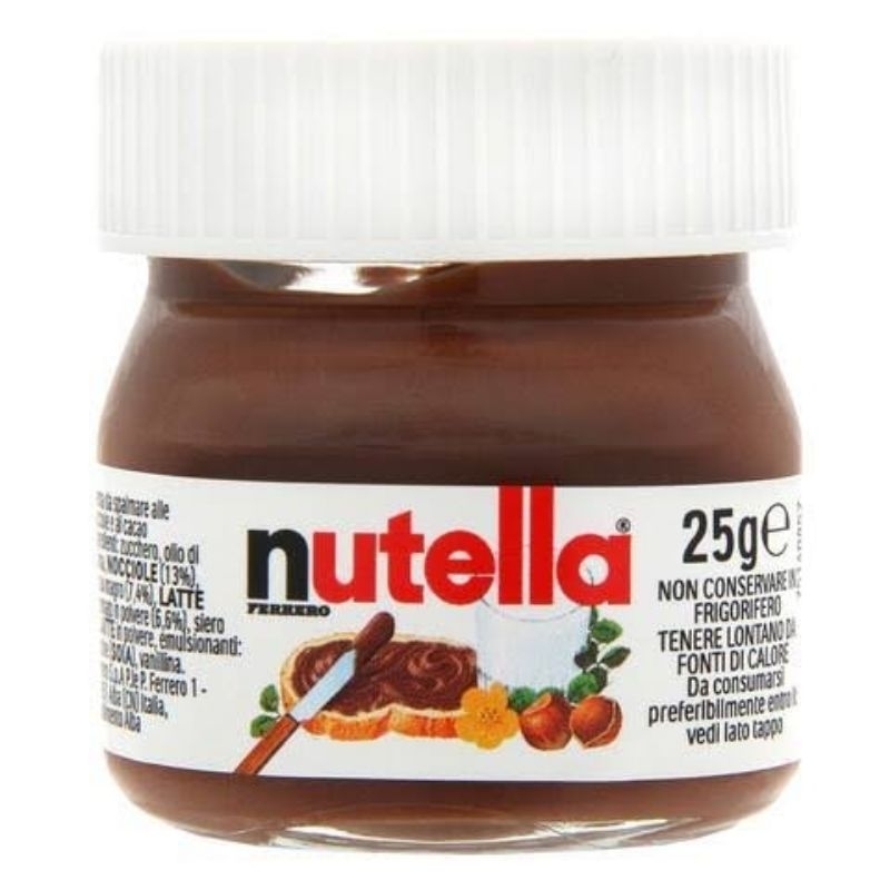 MINI NUTELLA FERRERO CHOCOLATE SPREAD 25 G EXP 12/2023