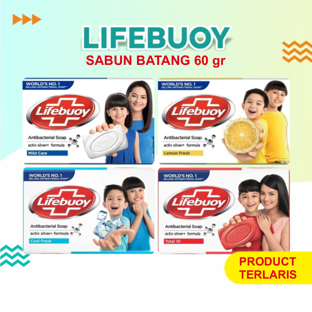 Lifebuoy Sabun Batang Antiseptik Total 10 60g