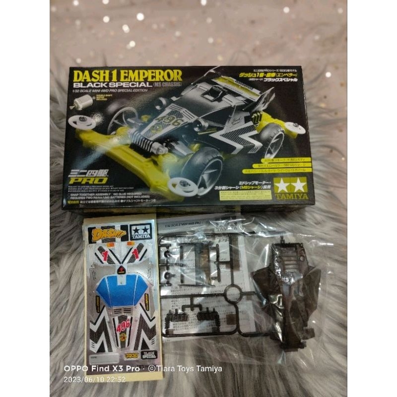 Tamiya 95296 Body Kap Dash 1 Emperor Black Special + Decall