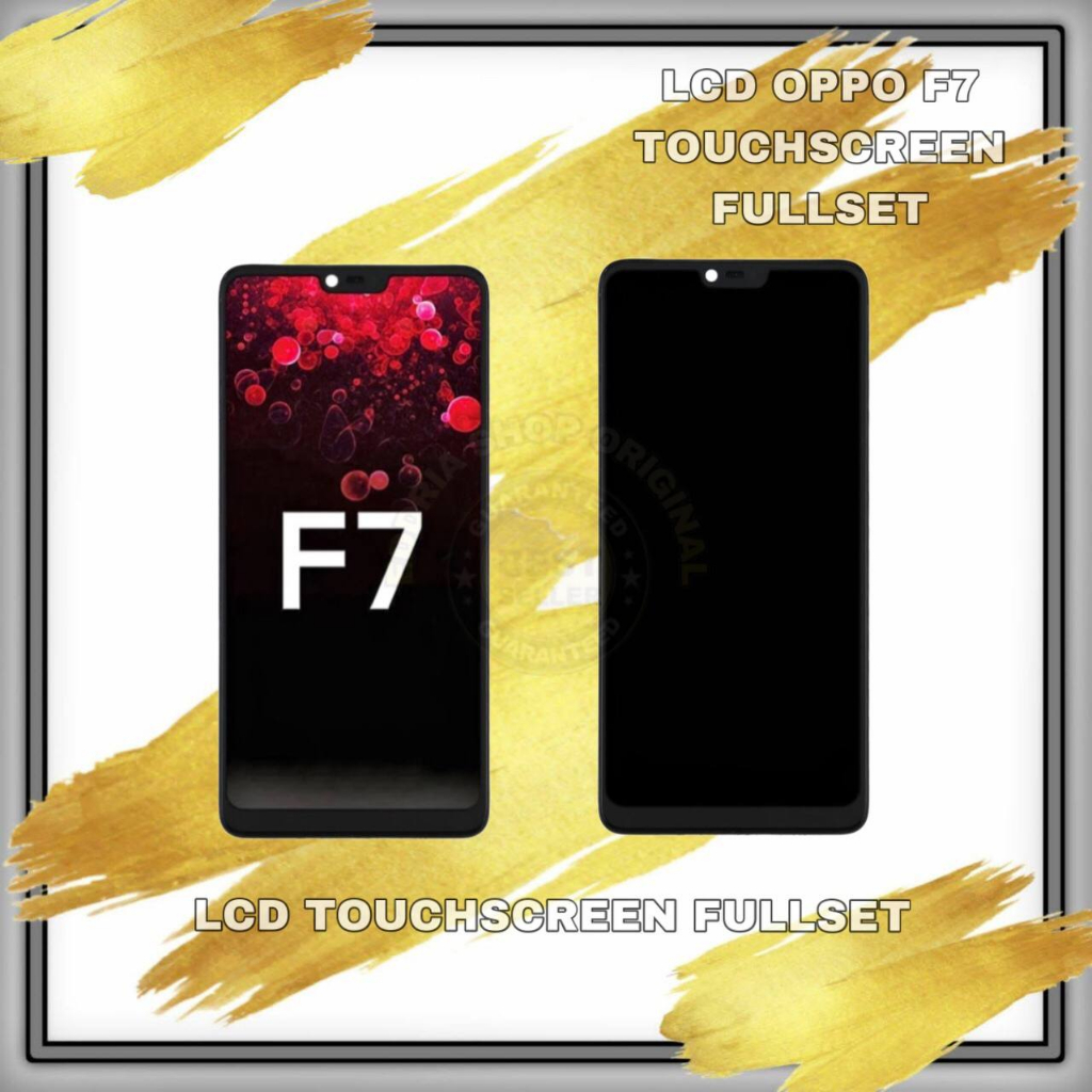 Lcd Touchscreen Oppo F7 Black Fullset Original Incell Baru