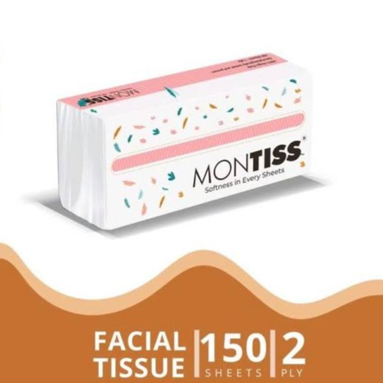 Tissue Tisu Facial Montiss 250 Sheets - 2 Ply