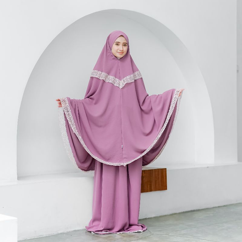 Mukena Crinkle INARA Airflow Dewasa 3in1 Jumbo Premium Mewah