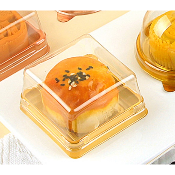 

Tray Mika Tutup Mooncake Besar 9cm Muat Mooncake 125gr Emas Pudding Cake Jelly