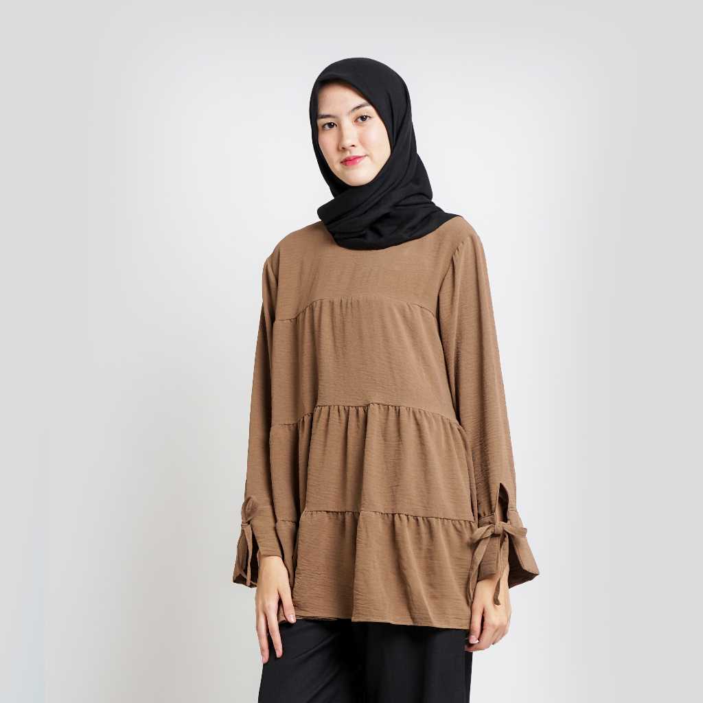 Tunik Dress Crinkle Blouse | Baju Atasan Wanita Terbaru | Blouse Wanita