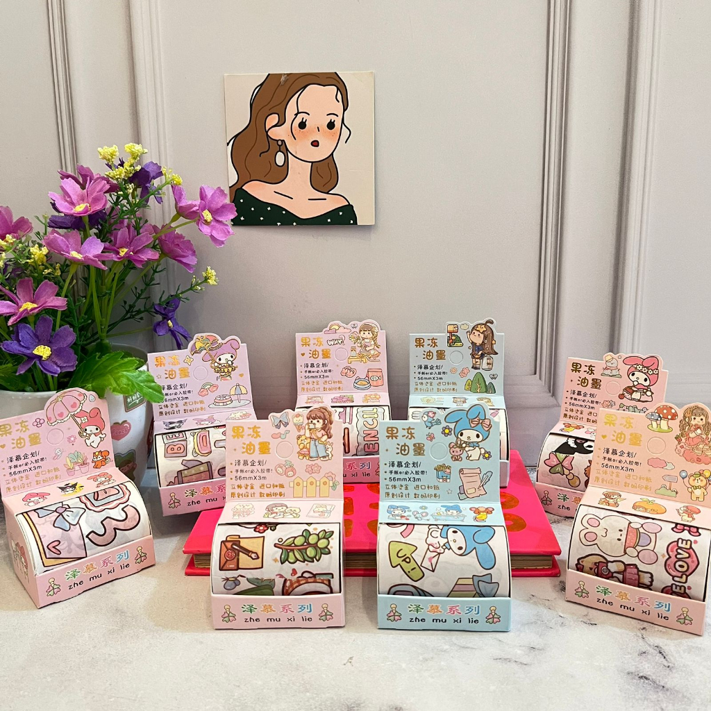 

Washitape SANRIO Lucu SZ-150 /Washi tape Sanrio Edisi Spesial Termurah / Selotip bergambar Melody Imut Cute Alat Tulis Kekinian Anak Sekolah best Quality bisa Grosir dan COD