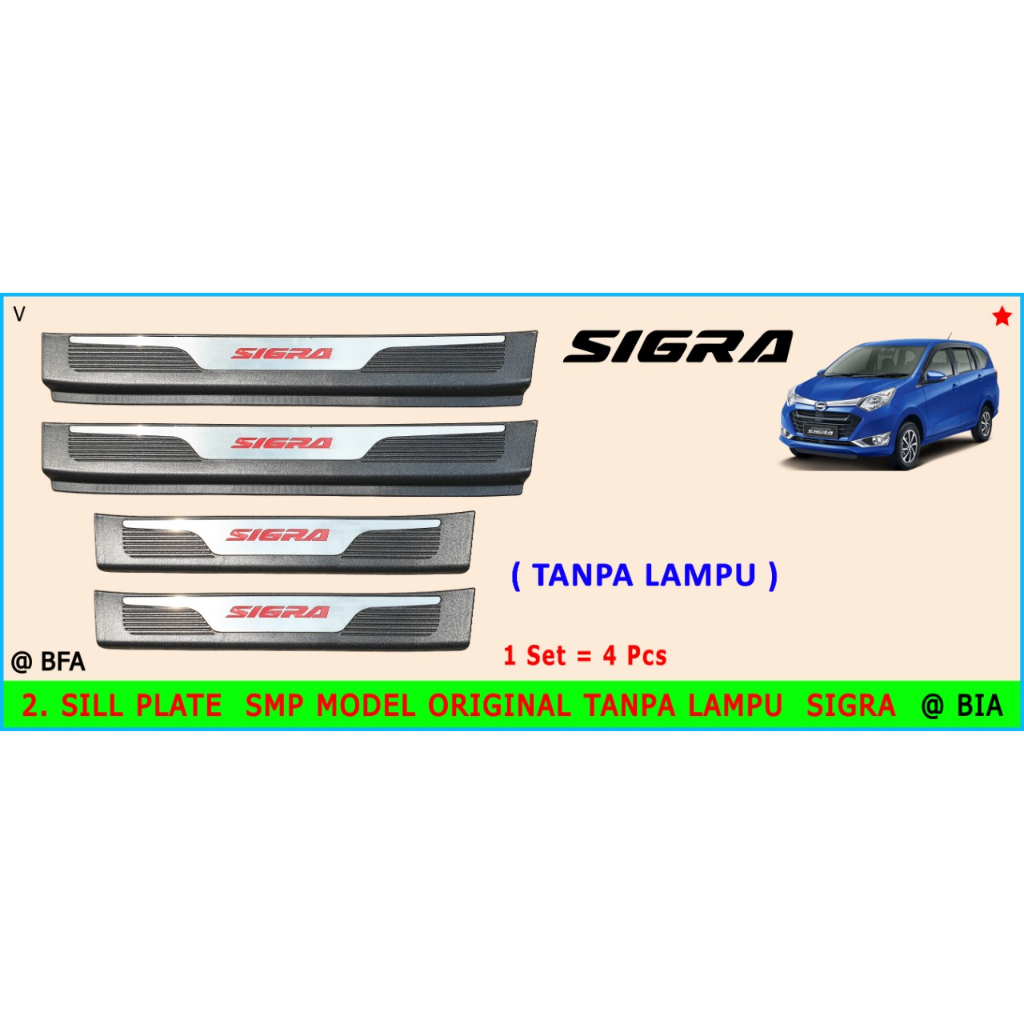 PINJAKAN MOBIL/SILLPLATE - SILL PLATE INJAKAN PINTU SAMPING PREMIUM - INJAKAN PINTU SAMPING MOBIL DA