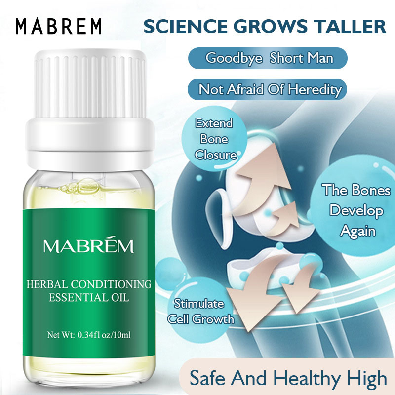 Mabrem Minyak Peninggi Badan 10ml - Untuk Pria dan Wanita / Conditioning Body Growth Herbal Essence Promoting Bone Growth Massage Essence Herbal Essential Oil
