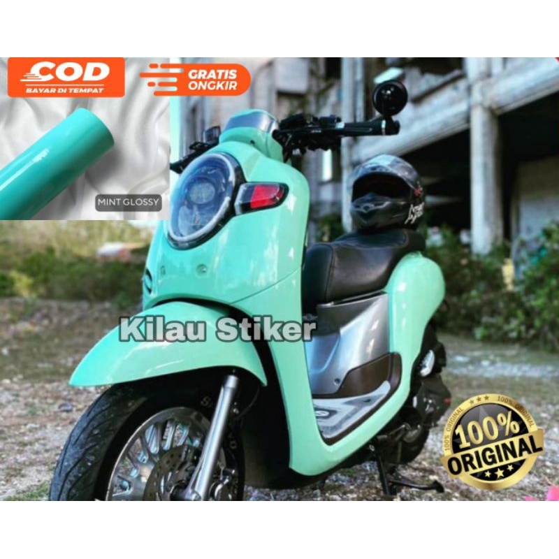 Stiker Hijau Mint Stiker Skotlet Hijau Mint Stiker Skotlet Motor Hijau Mint Stiker Motor Skotlet Mot