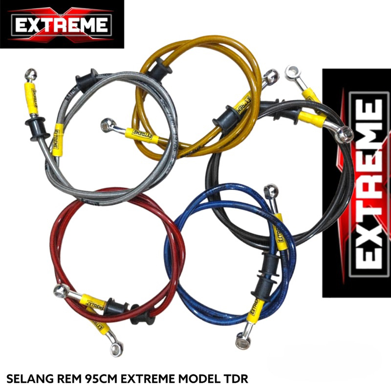 # selang rem extreme selang rem variasi black carbon selang rem cakram depan belakang