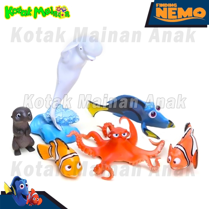 Figure Finding Dory Nemo Toppers Kue Cake Mainan Anak Nemo Set 6