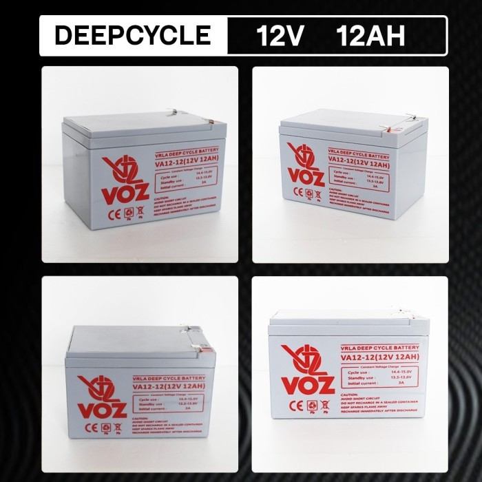 Voz Baterai Deep Cycle 12V 12 Ah | Baterai UPS